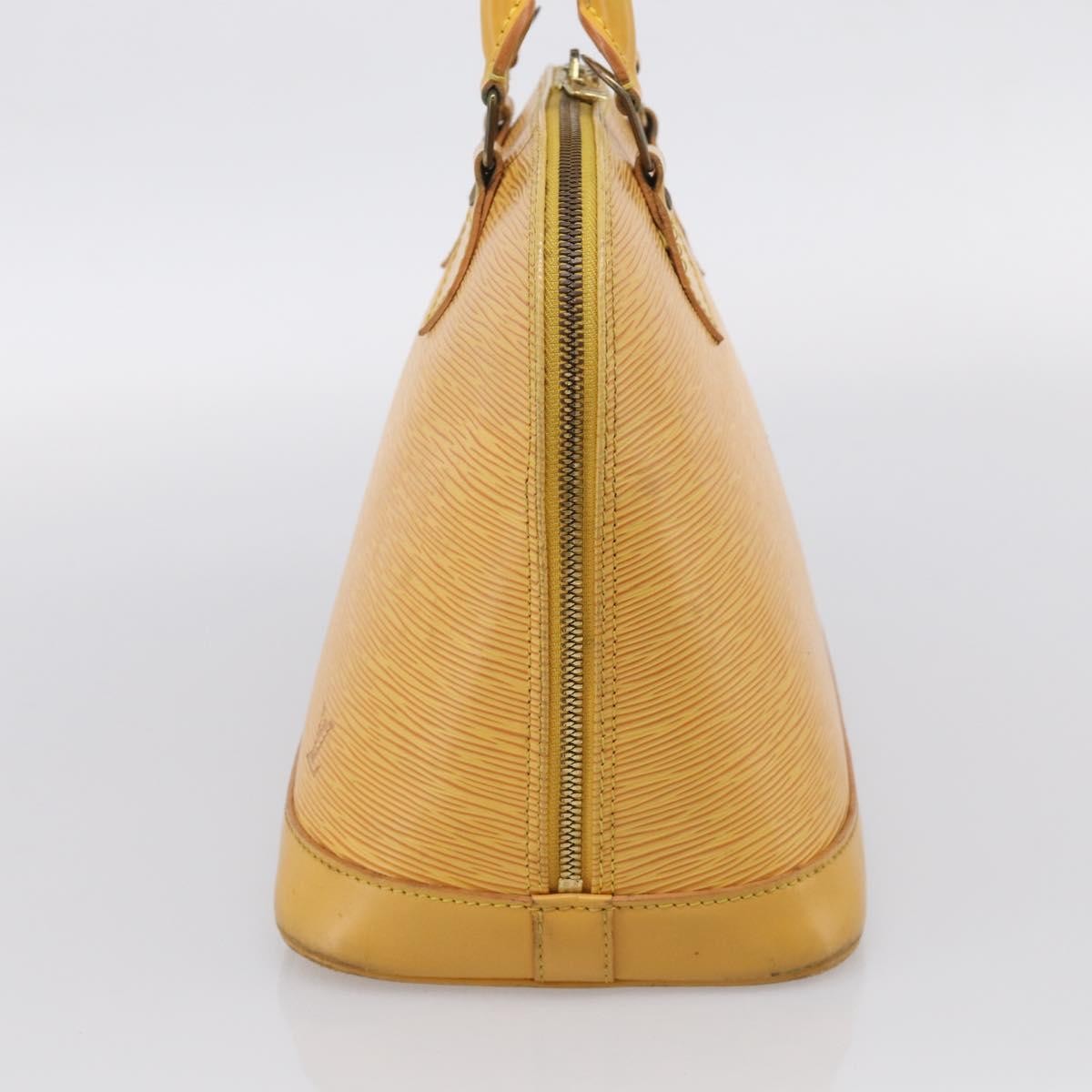 Louis Vuitton Vintage Alma Epi Leather Yellow Leather Handbag (Pre-Owned)