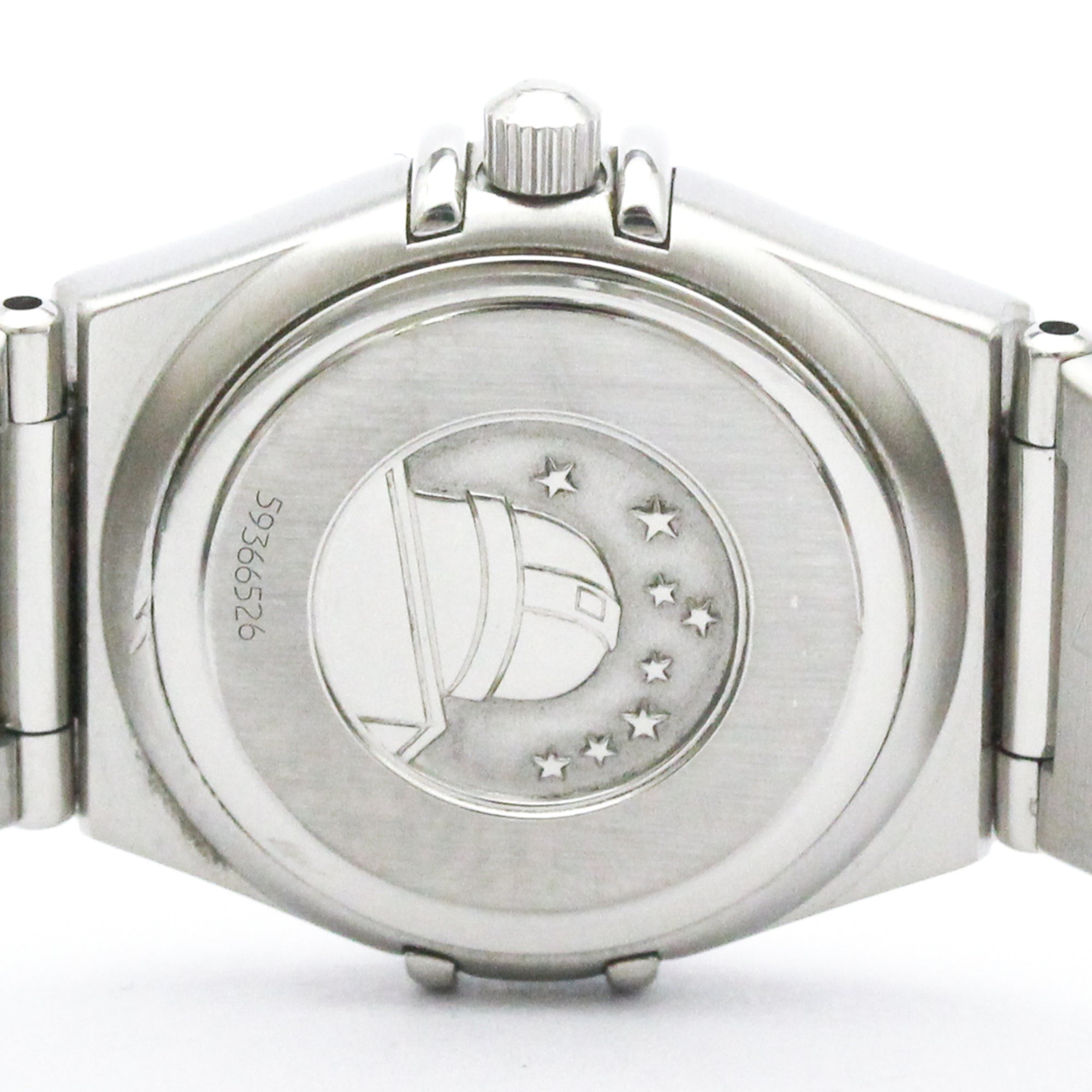 Omega Constellation Quartz Stainless Steel With Diamond Bezel And Markers Watch (Pre-Owned)