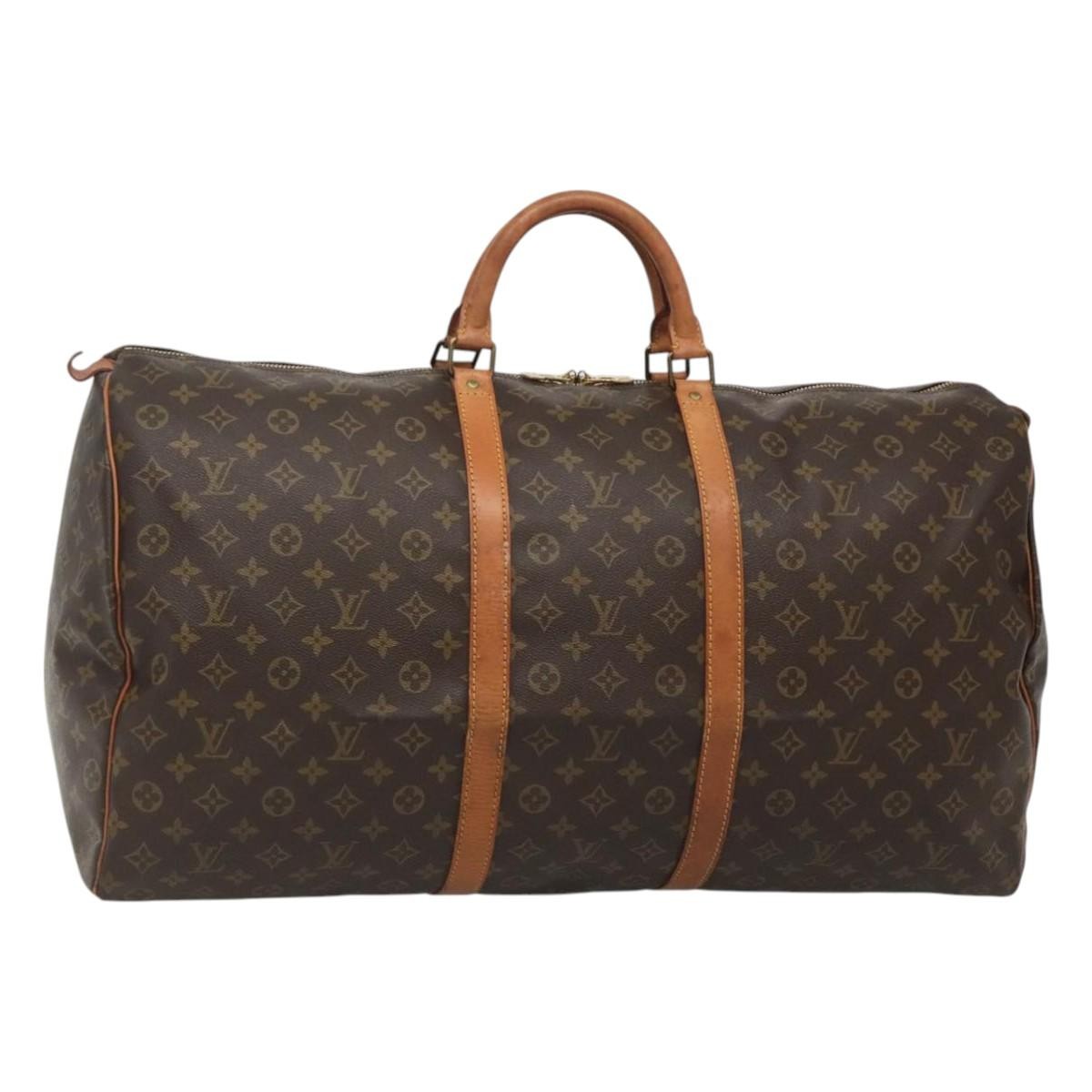 Louis Vuitton Keepall Monogram Canvas Brown Canvas Travel Bag Bag (Pre-Owned)