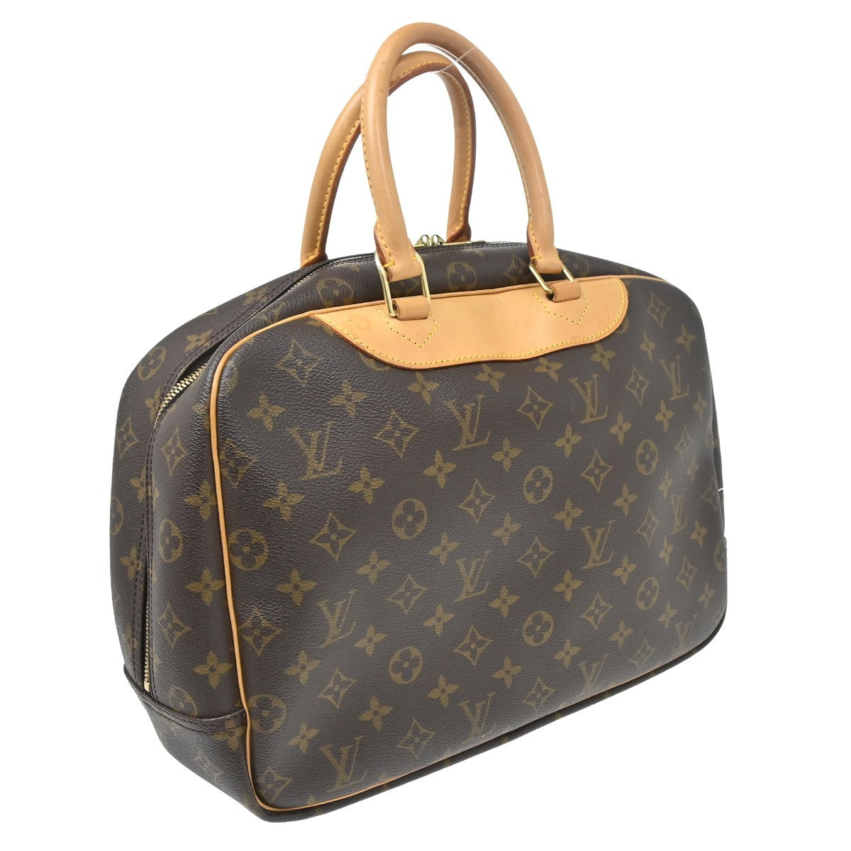 Louis Vuitton Deauville Monogram Canvas Brown Canvas Handbag (Pre-Owned)