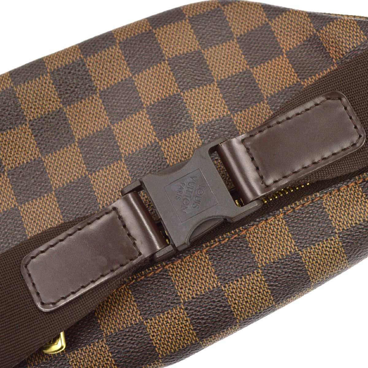 Louis Vuitton Melville Waist Damier Ebene Brown Canvas Shoulder Bag Bag (Pre-Owned)