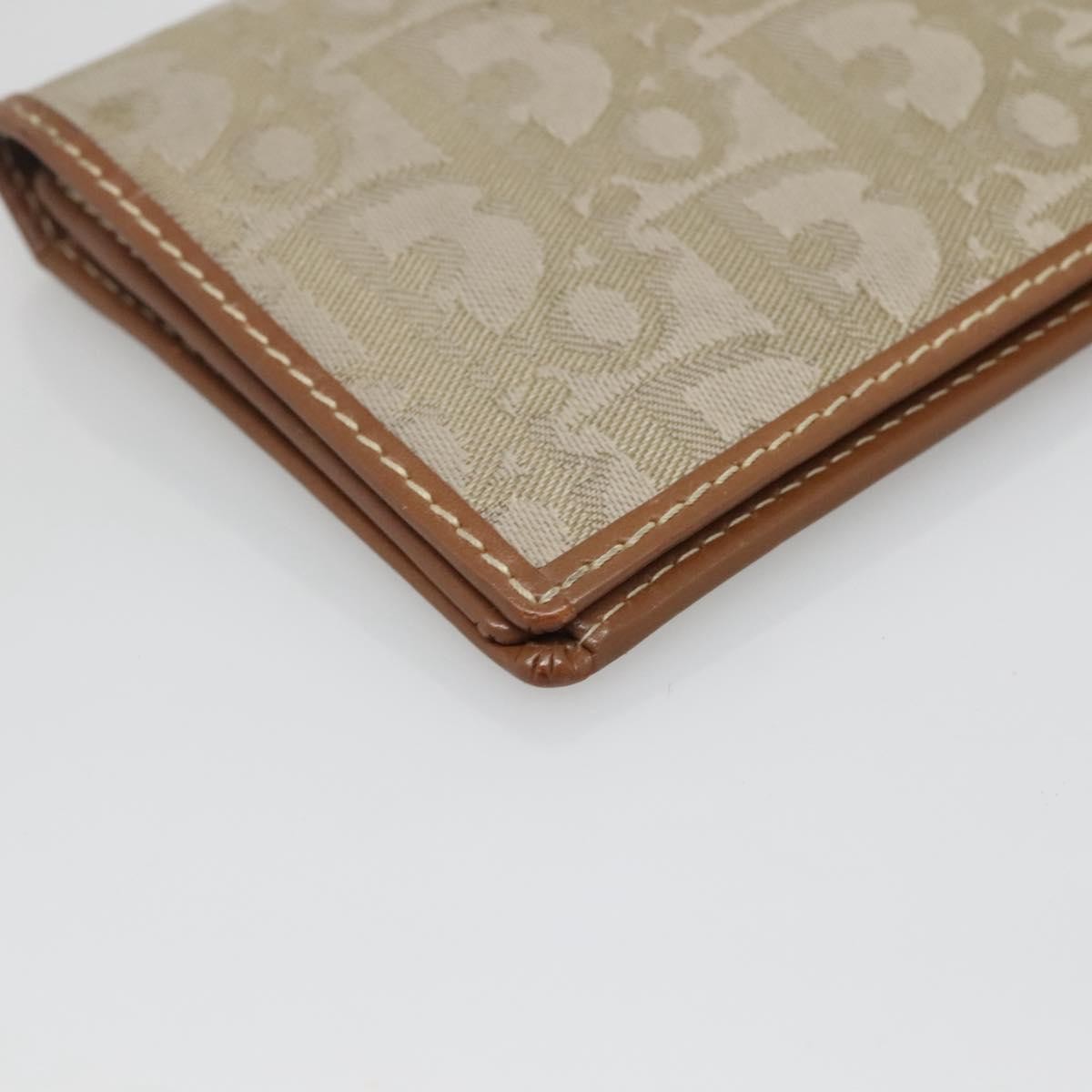 Christian Dior Trotter French Diorissimo Canvas Green Canvas Wallets Accessory (Pre-Owned)