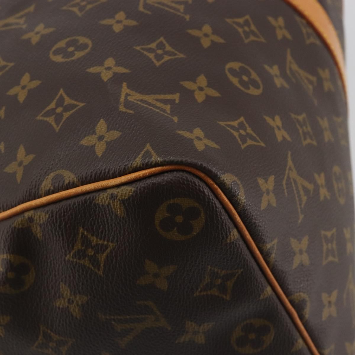 Louis Vuitton Keepall Monogram Brown Canvas Travel Bag Bag (Pre-Owned)