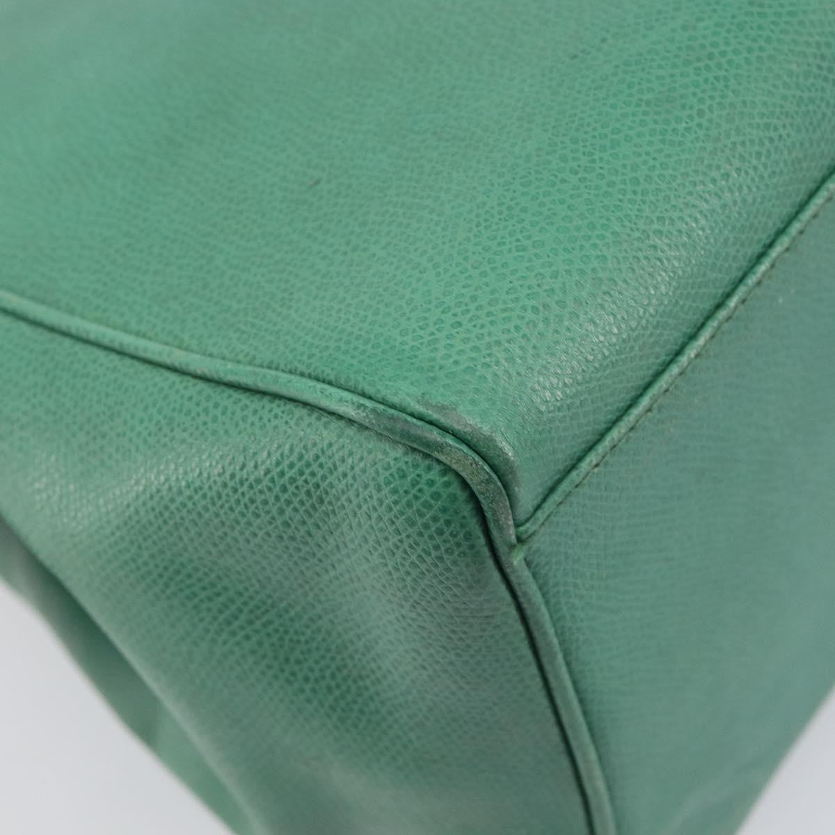 Celine Shoulder Leather Green Leather Shoulder Bag Bag (Pre-Owned)
