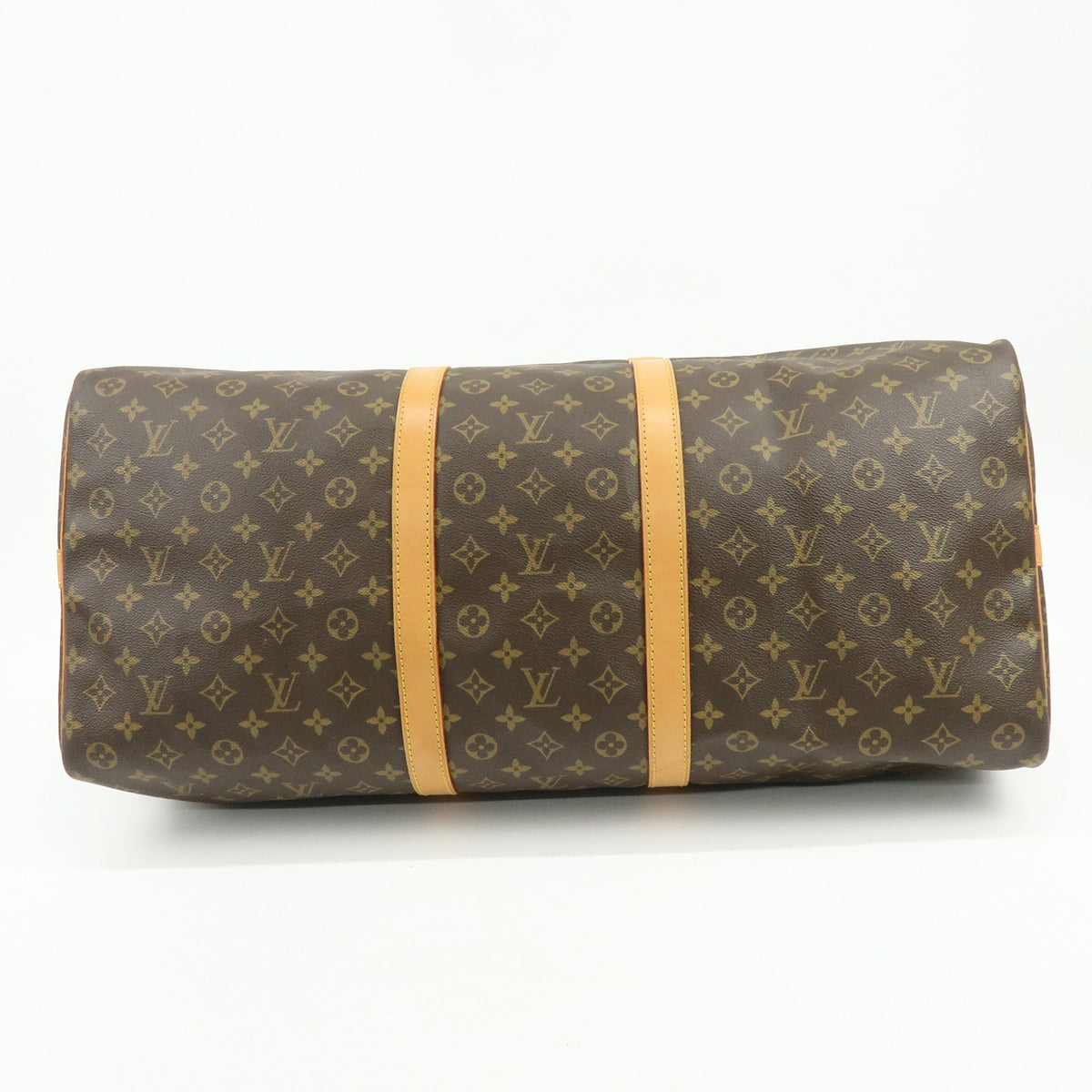 Louis Vuitton Keepall Bandouliere Monogram Canvas Brown Canvas Travel Bag Bag (Pre-Owned)