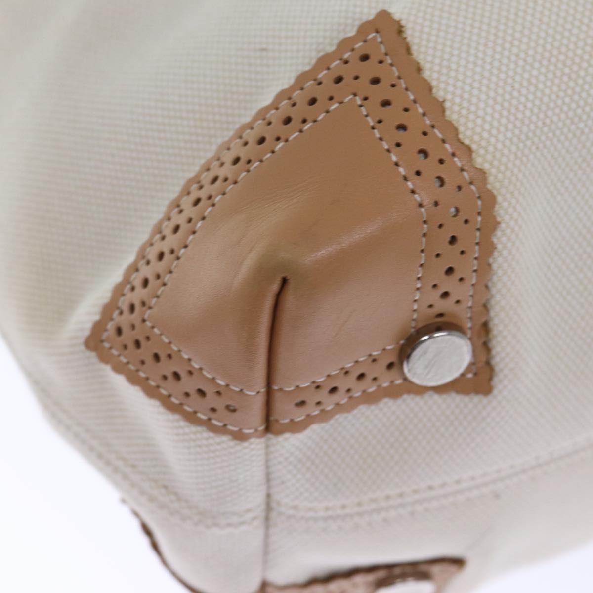 Burberry Blue Label Canvas Beige Canvas Tote Bag Bag (Pre-Owned)