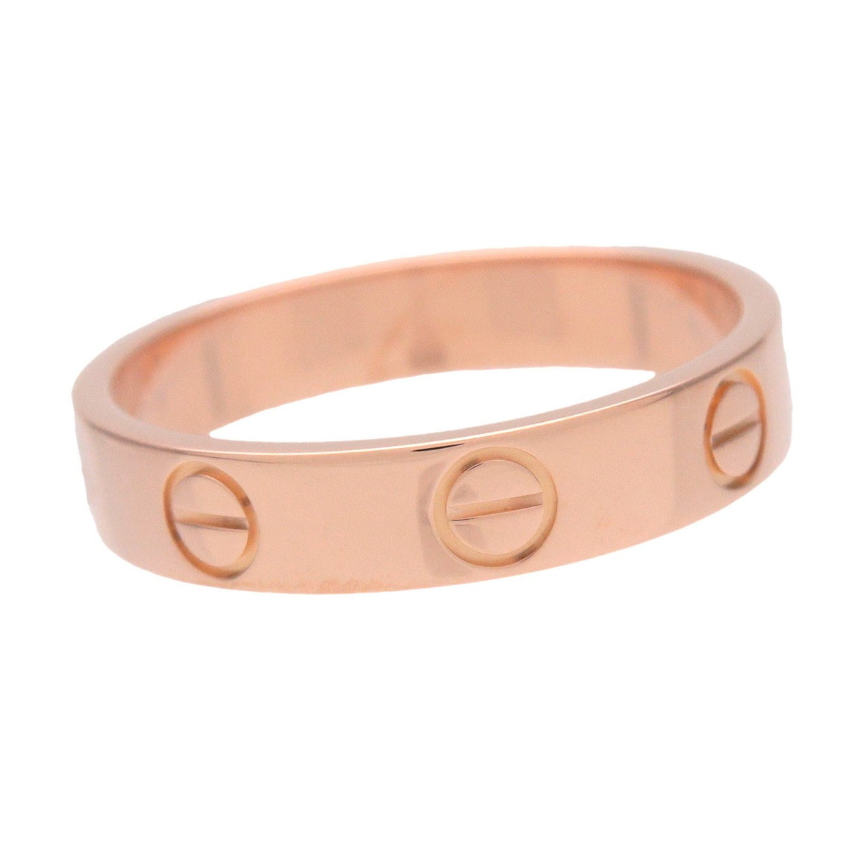 Cartier Love Wedding Band 18K Rose Gold Gold Rose_Gold Ring Jewelry (Pre-Owned)