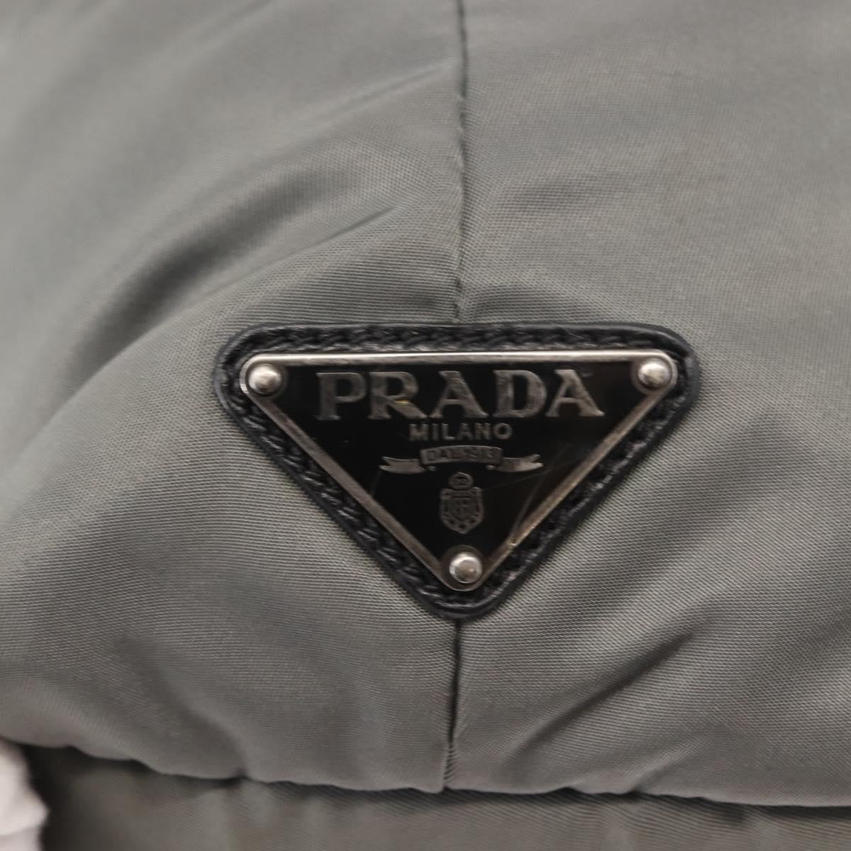 Prada Convertible Double Tote Tessuto Black Nylon Handbag (Pre-Owned)