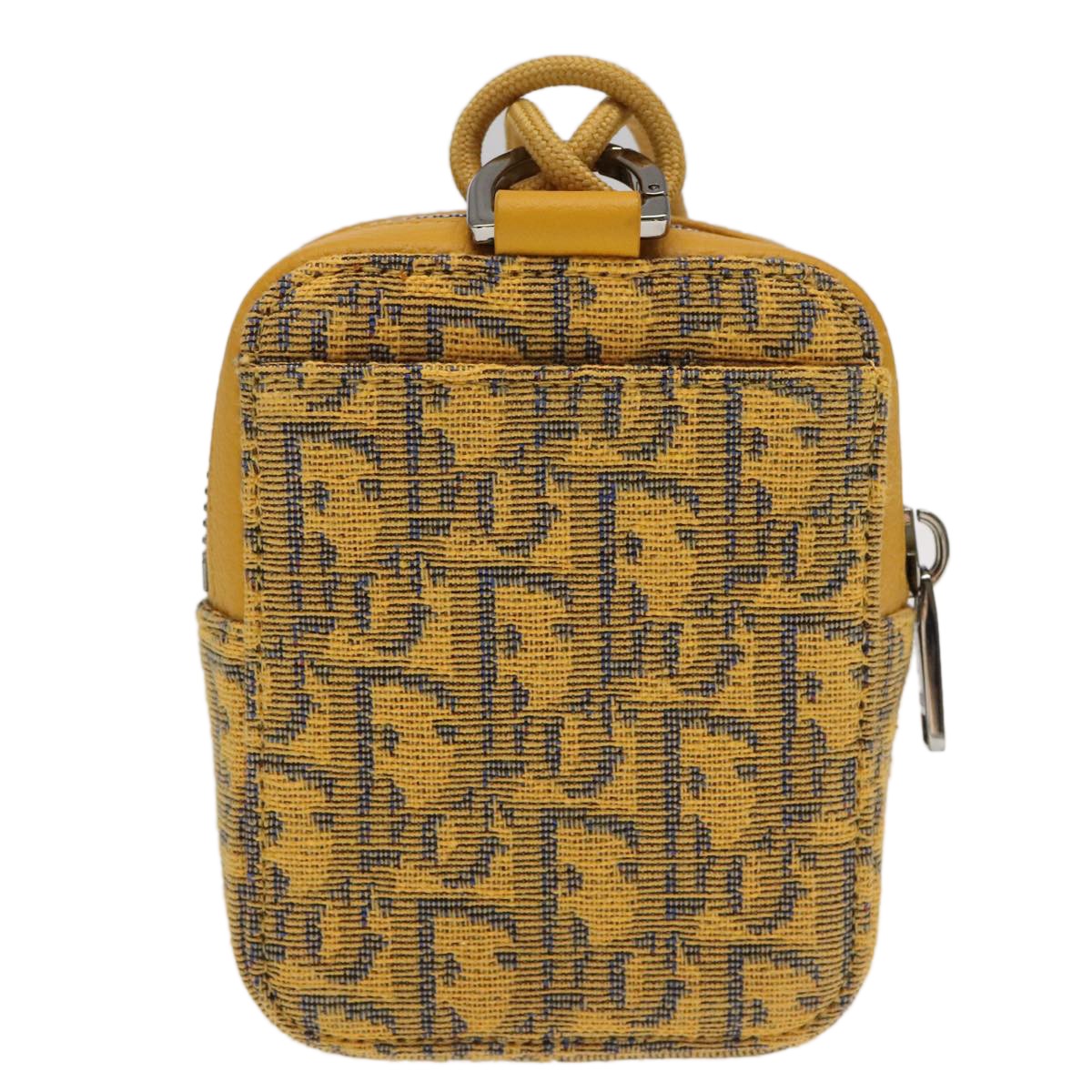 Christian Dior Vintage Trotter Canvas Yellow Canvas Clutche & Pouche Bag (Pre-Owned)