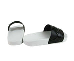 Salvatore Ferragamo Men's Dante Black / White Rubber Slide Sandal 0682459