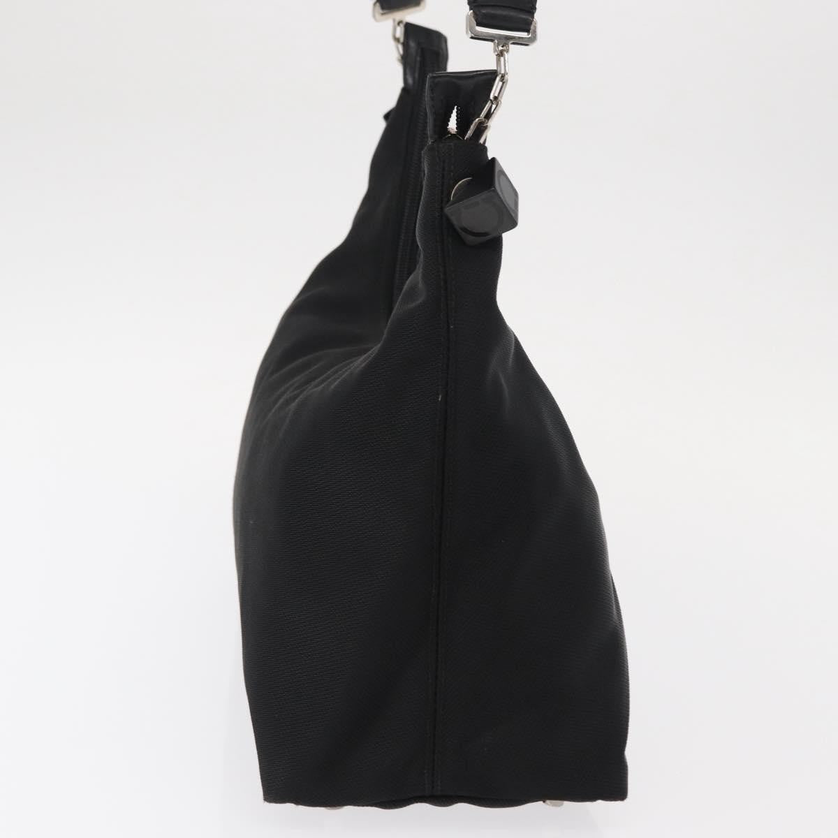 Salvatore Ferragamo Vala Nylon Black Nylon Shoulder Bag Bag (Pre-Owned)