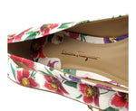 Salvatore Ferragamo White/Multi-color Leather Flats