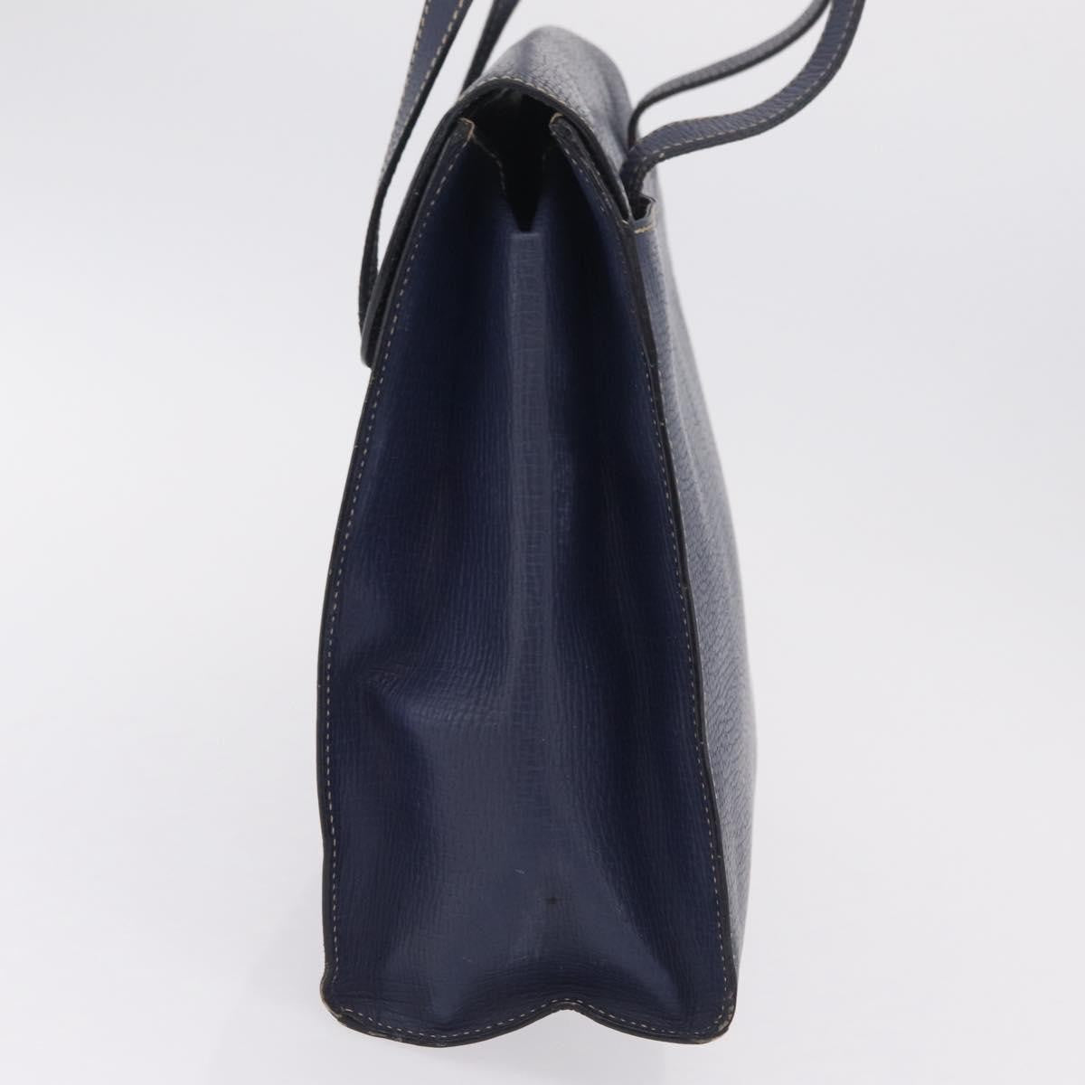 Loewe Tote Leather Navy Leather Tote Bag Bag (Pre-Owned)