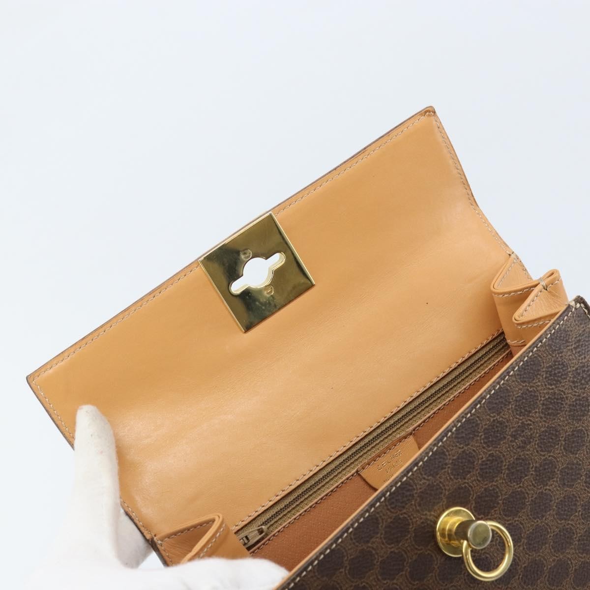 Celine Handbag Canvas Brown Canvas Handbag (Pre-Owned)