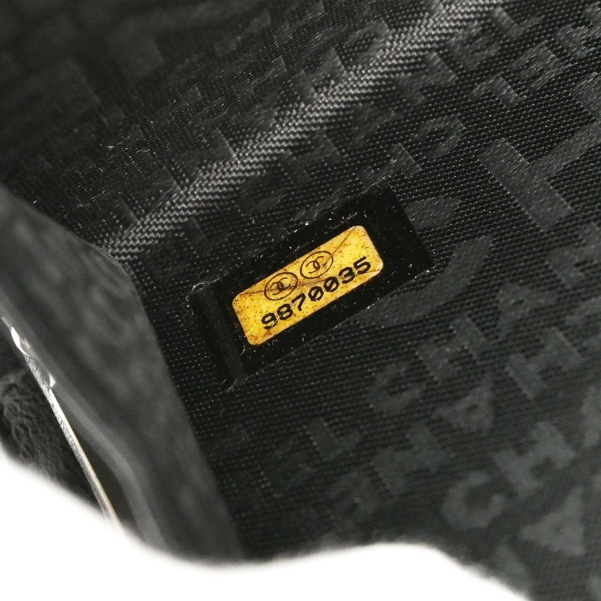 Chanel Lucky Symbols French Embossed Quilted Leather Black Leather Wallets Accessory (Pre-Owned)