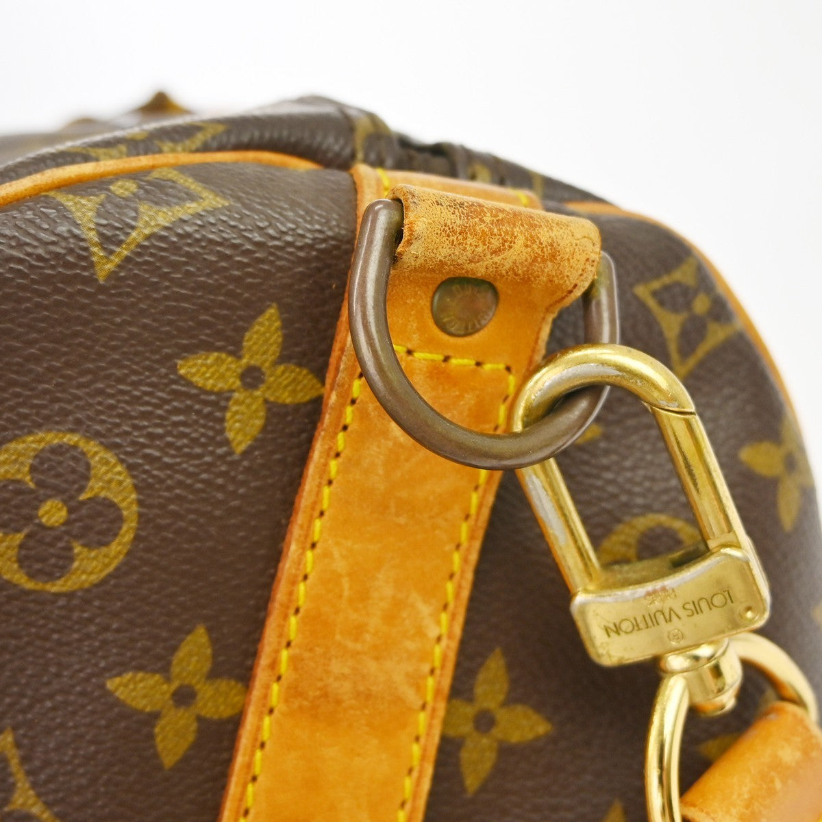 Louis Vuitton Keepall Bandouliere Monogram Canvas Brown Canvas Travel Bag Bag (Pre-Owned)