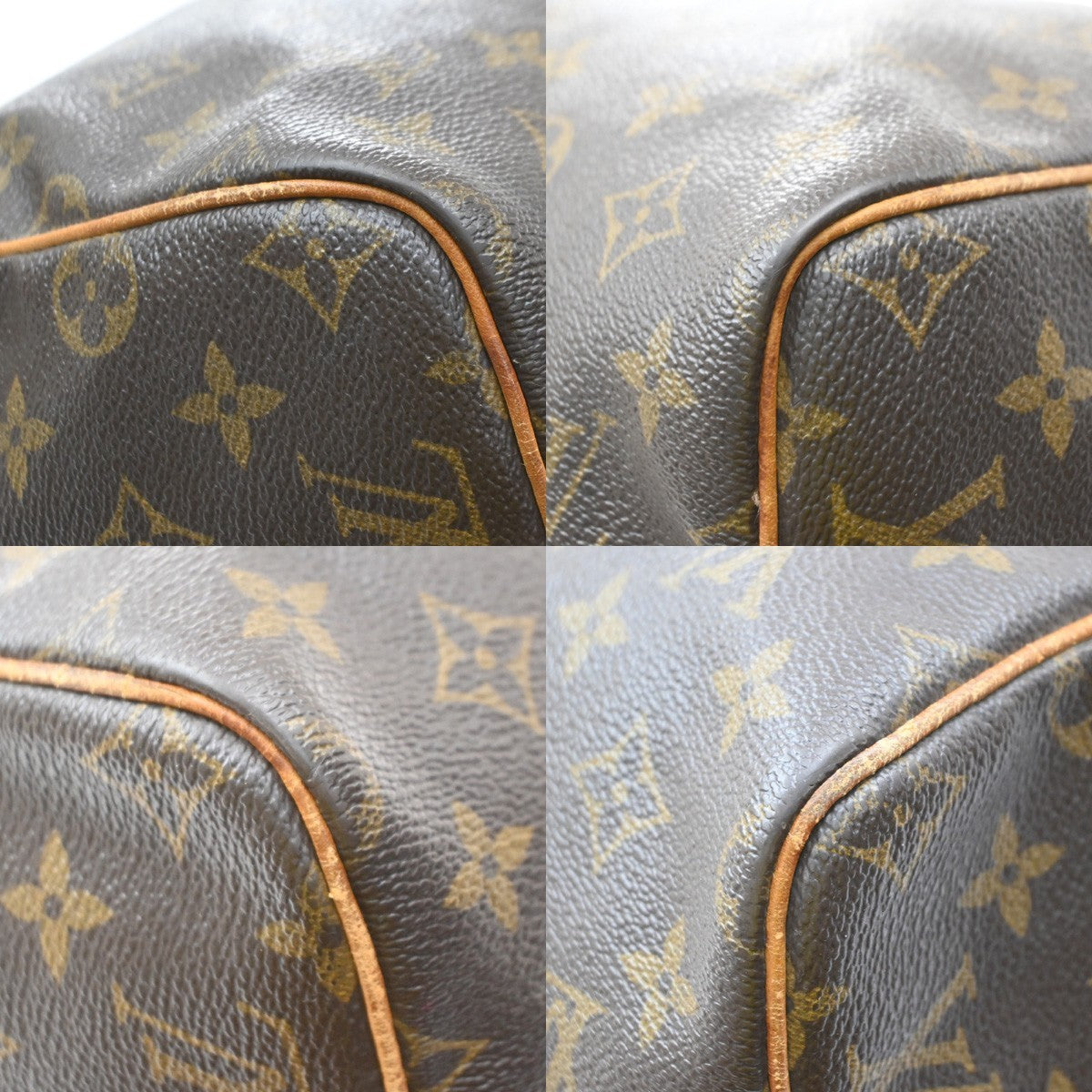 Louis Vuitton Speedy Monogram Canvas Brown Leather Handbag (Pre-Owned)