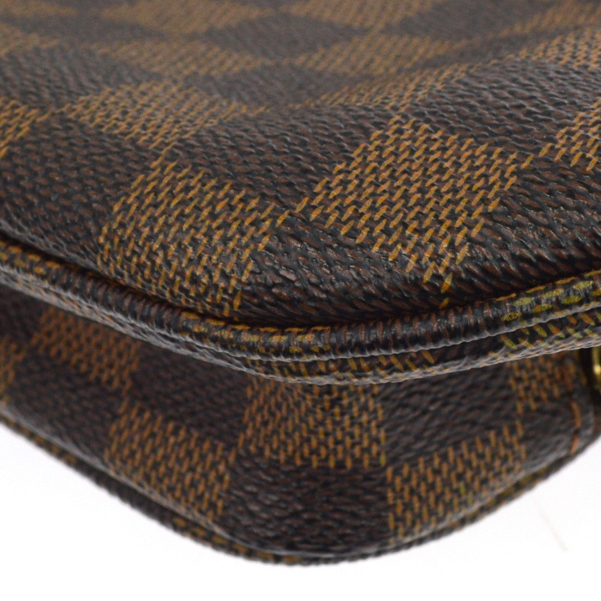 Louis Vuitton Melville Waist Damier Ebene Brown Canvas Shoulder Bag Bag (Pre-Owned)