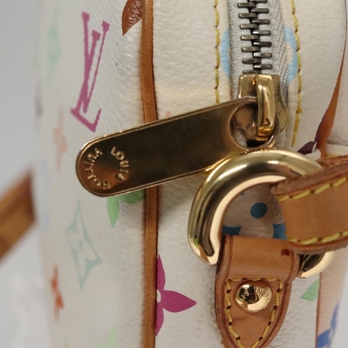 Louis Vuitton Rift Monogram Multicolor White Canvas Shoulder Bag Bag (Pre-Owned)