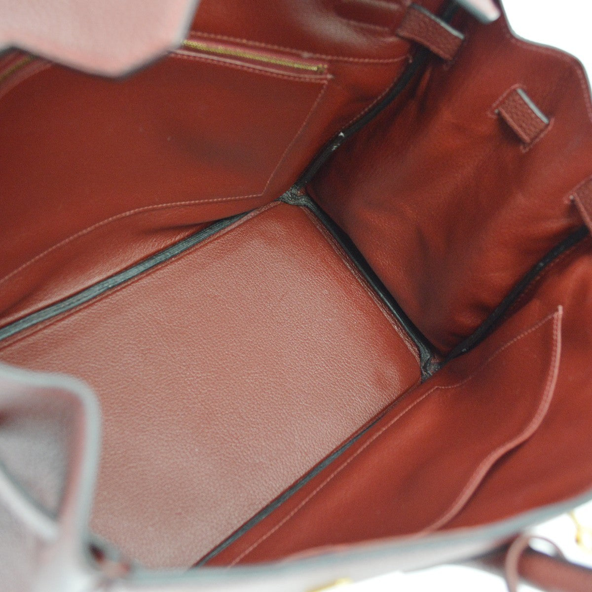 Hermes Birkin Red Togo With Gold Hardware Red Leather Handbag (Pre-Owned)