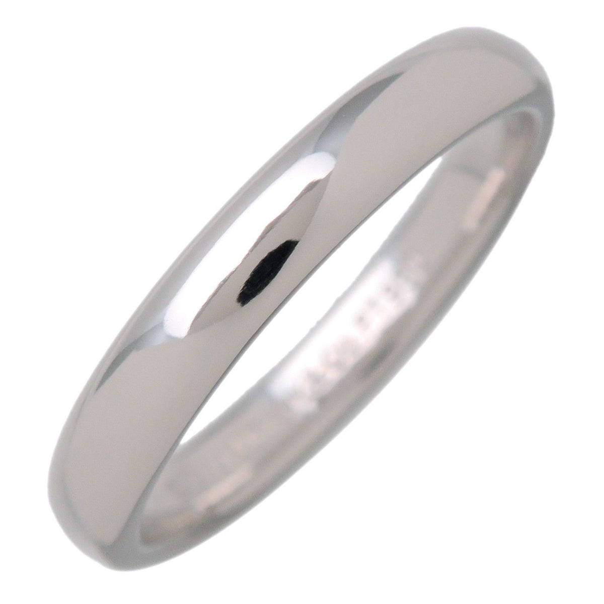 Tiffany & Co. Classic Wedding Band Platinum Silver Platinum Ring Jewelry (Pre-Owned)
