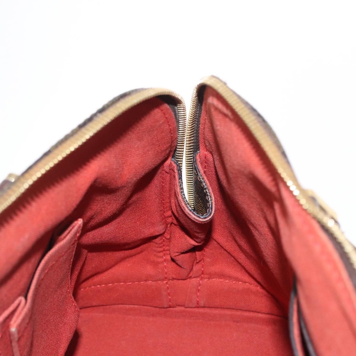Louis Vuitton Alma Damier Brown Canvas Handbag (Pre-Owned)