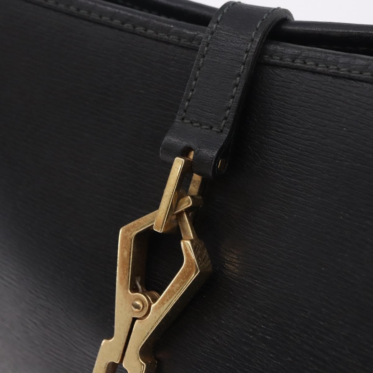 Gucci Bamboo Jackie Leather Black Leather Handbag (Pre-Owned)