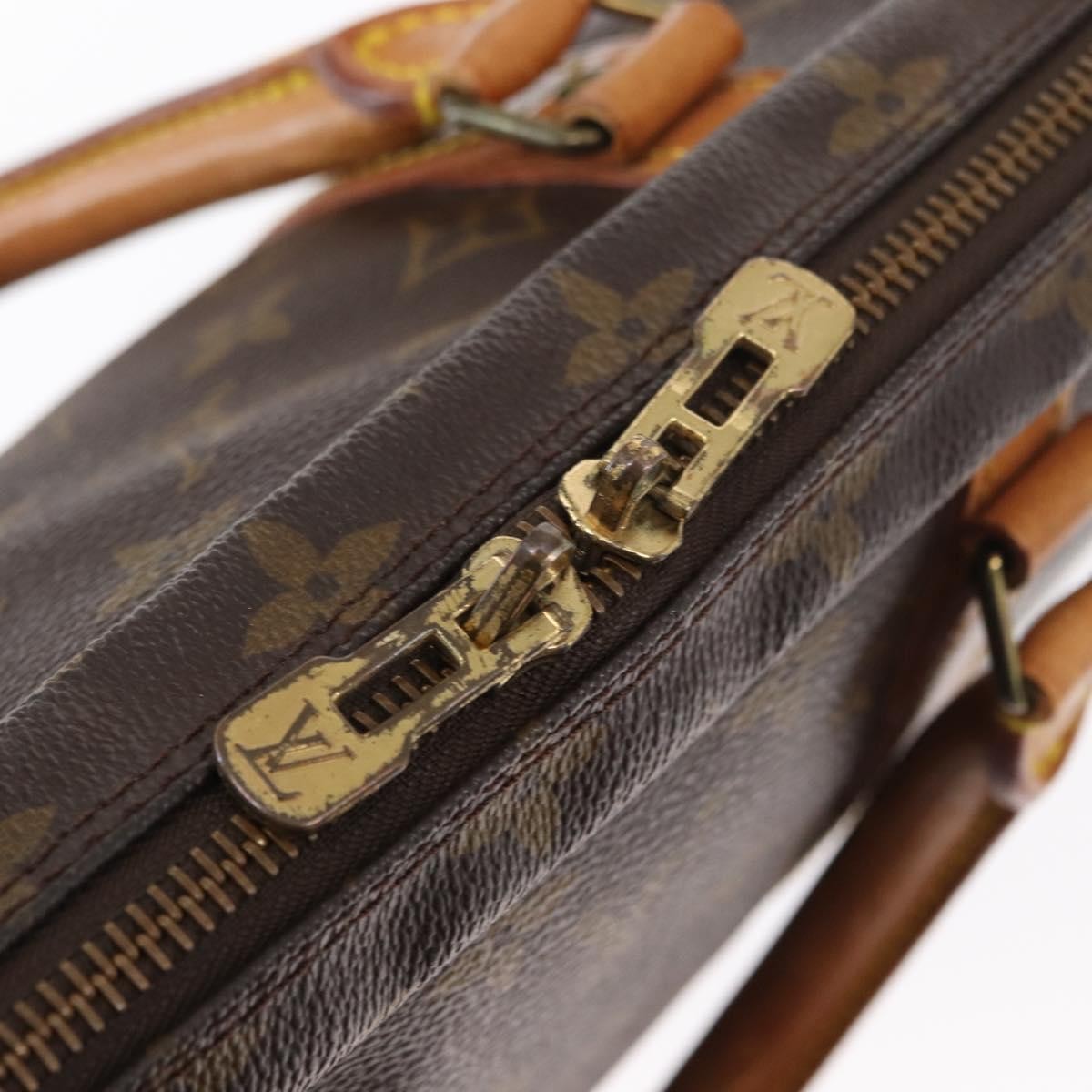 Louis Vuitton Porte-Documents Voyage Macassar Monogram Canvas Brown Canvas Briefcase Bag (Pre-Owned)