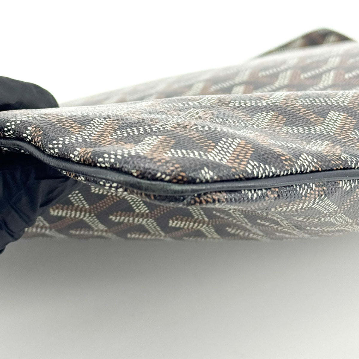 Goyard Senat Zip Printed Coated Canvas Black Canvas Clutche & Pouche Bag (Pre-Owned)