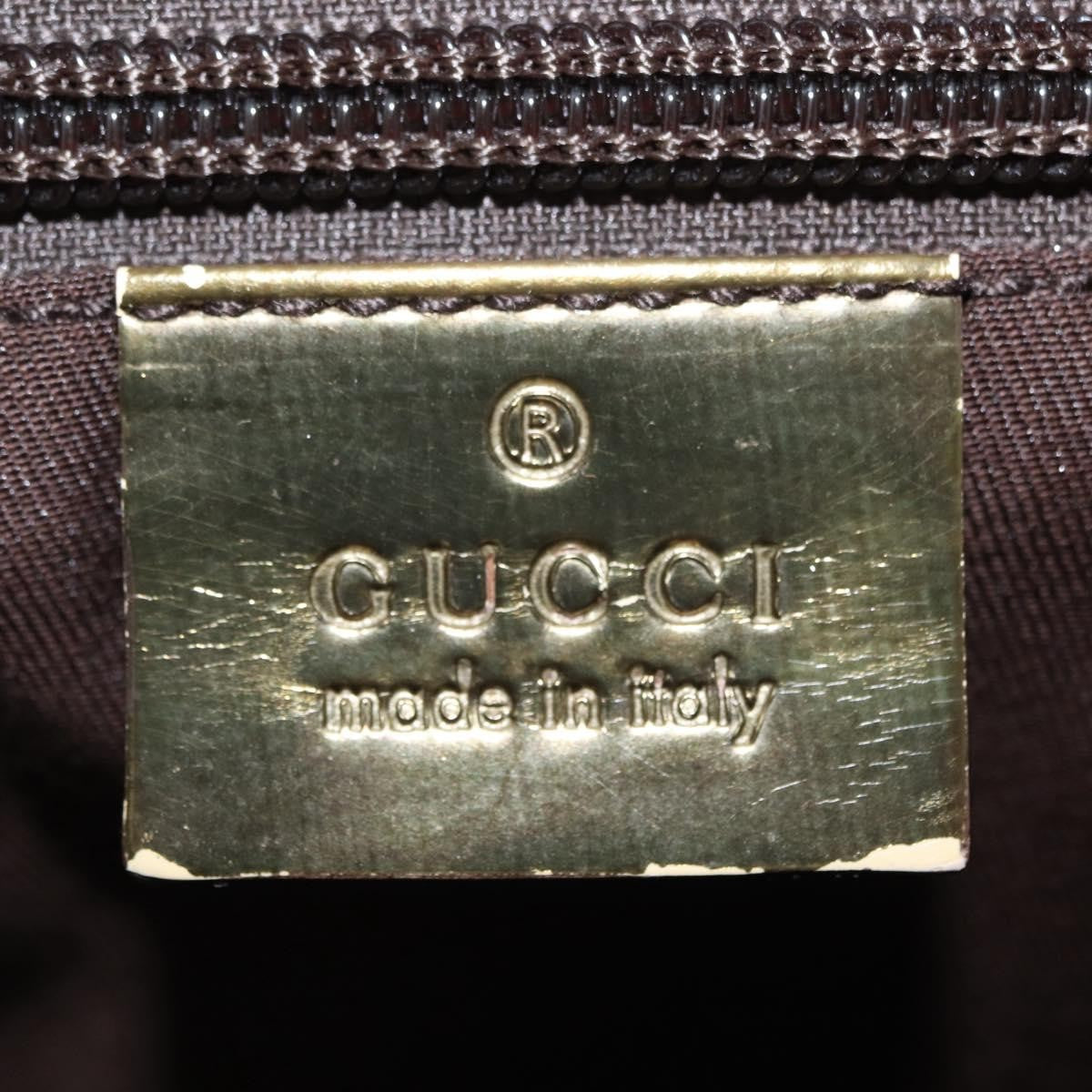 Gucci Web Strap Messenger Gg Coated Canvas Beige Canvas Handbag (Pre-Owned)