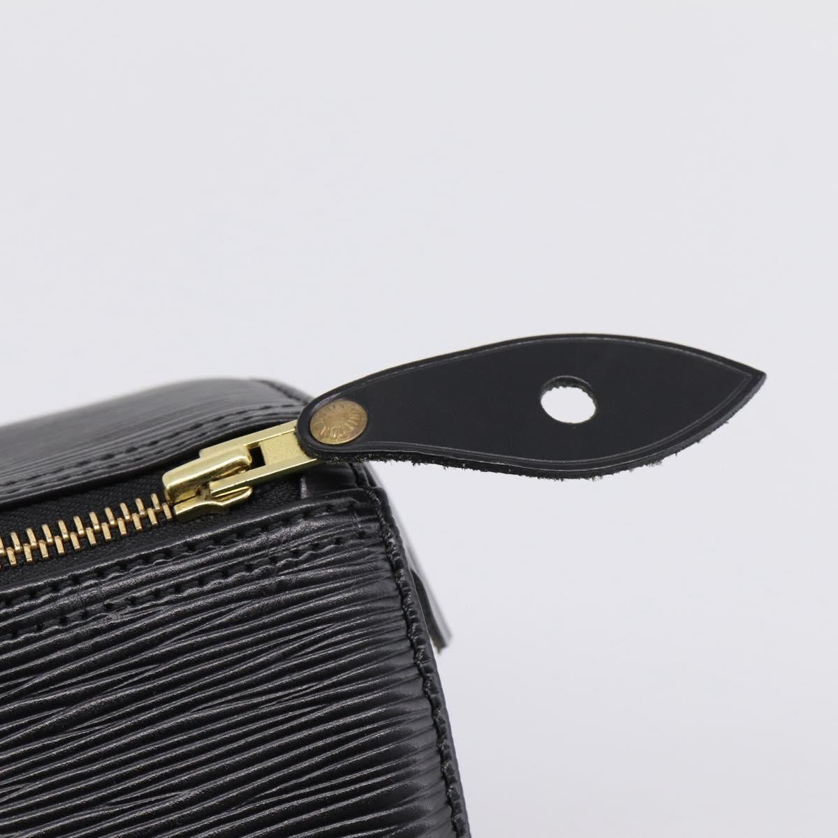Louis Vuitton Speedy Epi Leather Black Leather Handbag (Pre-Owned)