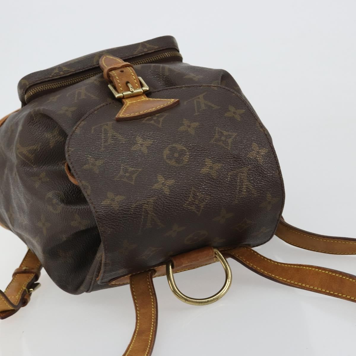 Louis Vuitton Vintage Montsouris Monogram Canvas Brown Canvas Backpack Bag (Pre-Owned)