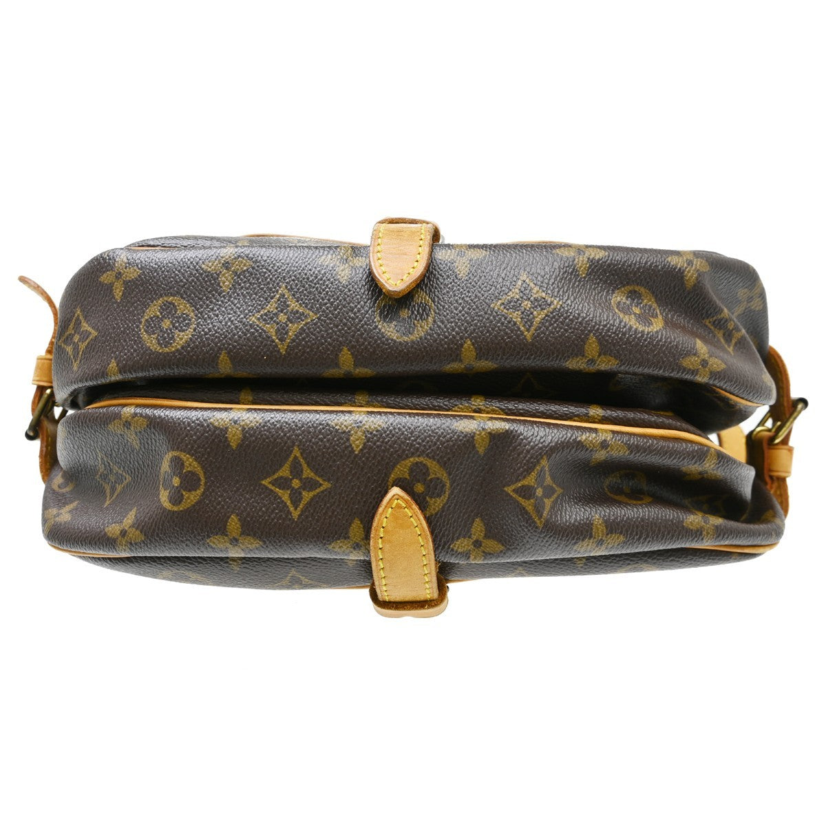 Louis Vuitton Saumur Monogram Brown Canvas Shoulder Bag Bag (Pre-Owned)