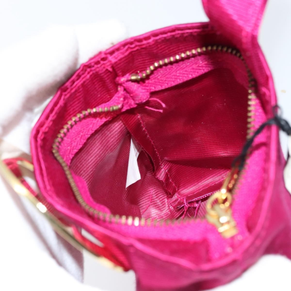 Celine Circle Logo Canvas Pink Canvas Clutche & Pouche Bag (Pre-Owned)