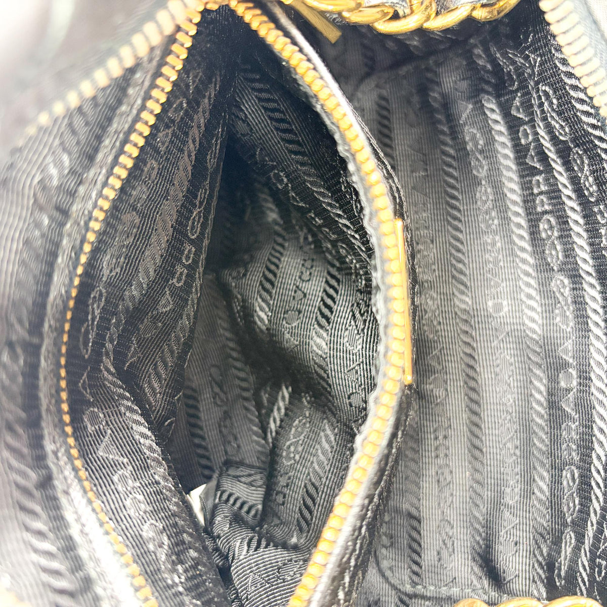 Prada Re-Edition 1995 Chain Quilted Re-Nylon Black Nylon Tote Bag Bag (Pre-Owned)