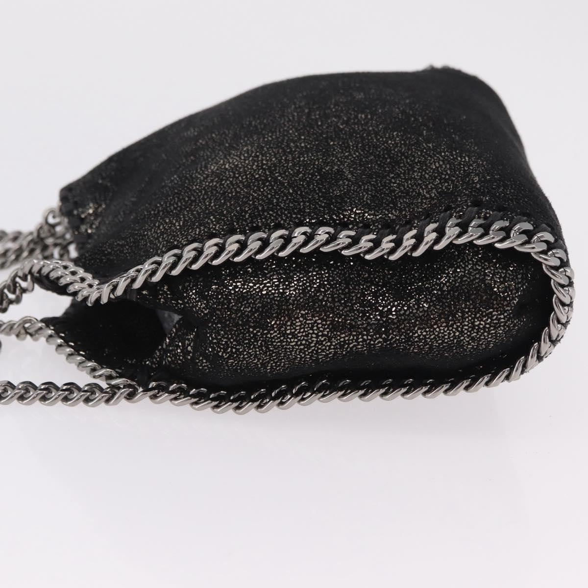 Stella Mccartney Falabella Faux Leather Black Polyester Tote Bag Bag (Pre-Owned)