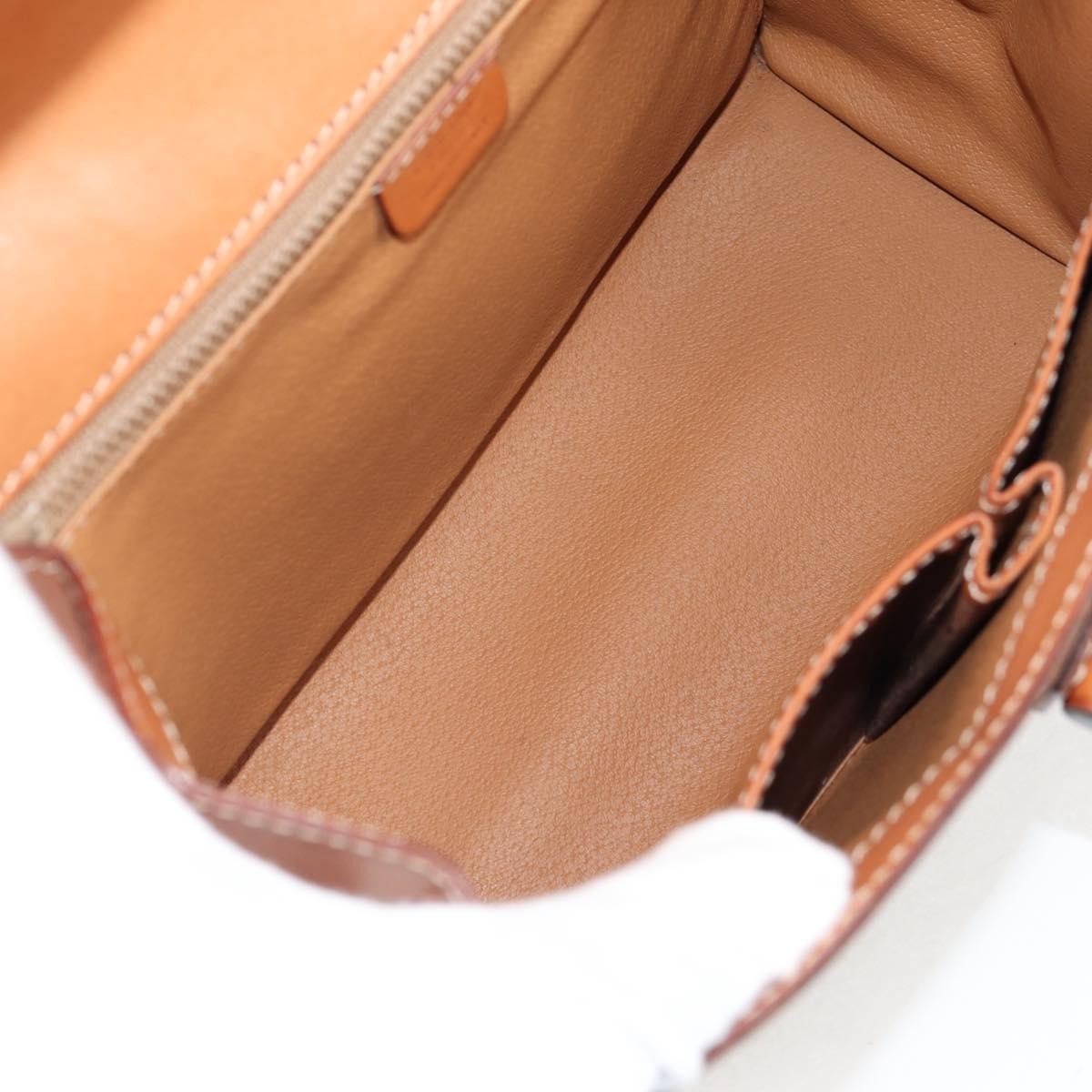 Celine Vintage Convertible Top Handle Macadam Coated Canvas Brown Canvas Handbag (Pre-Owned)