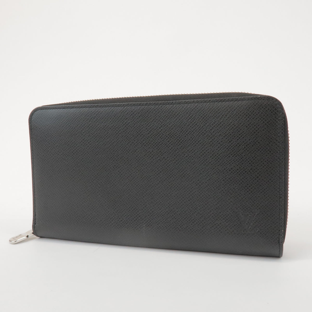 Louis Vuitton Zippy Organizer Taiga Leather Black Leather Wallets Accessory (Pre-Owned)