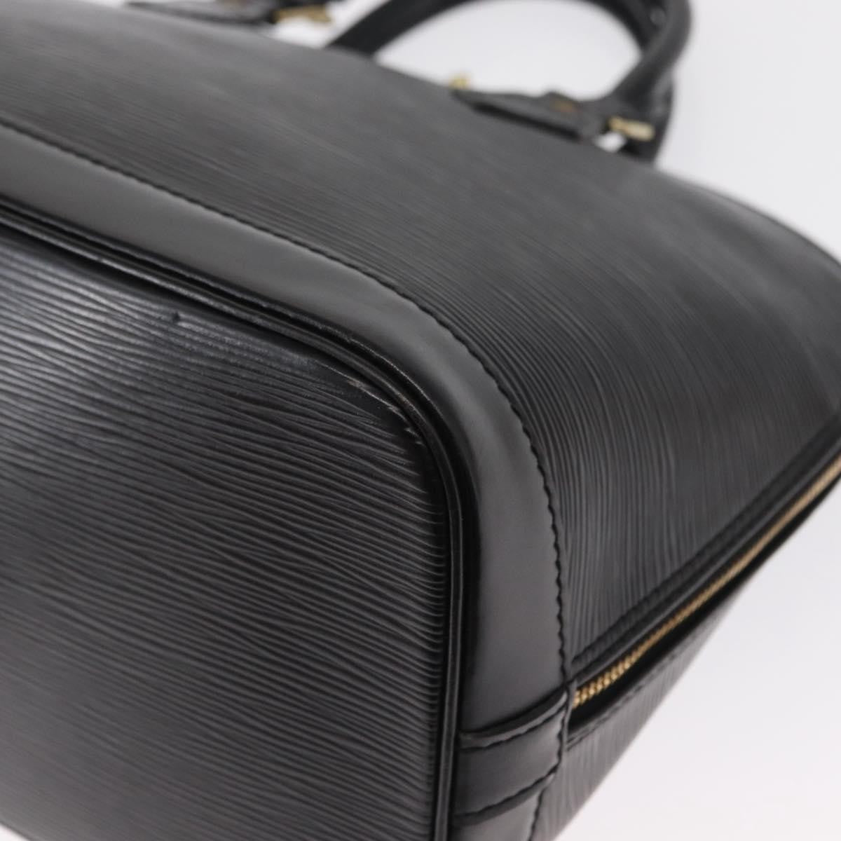 Louis Vuitton Alma Epi Leather Black Leather Handbag (Pre-Owned)