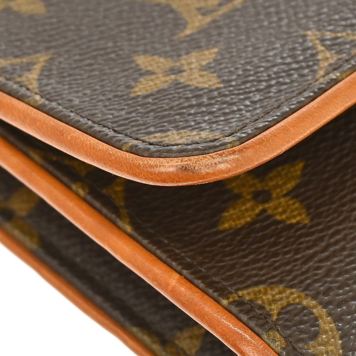 Louis Vuitton Twin Monogram Brown Canvas Clutche & Pouche Bag (Pre-Owned)