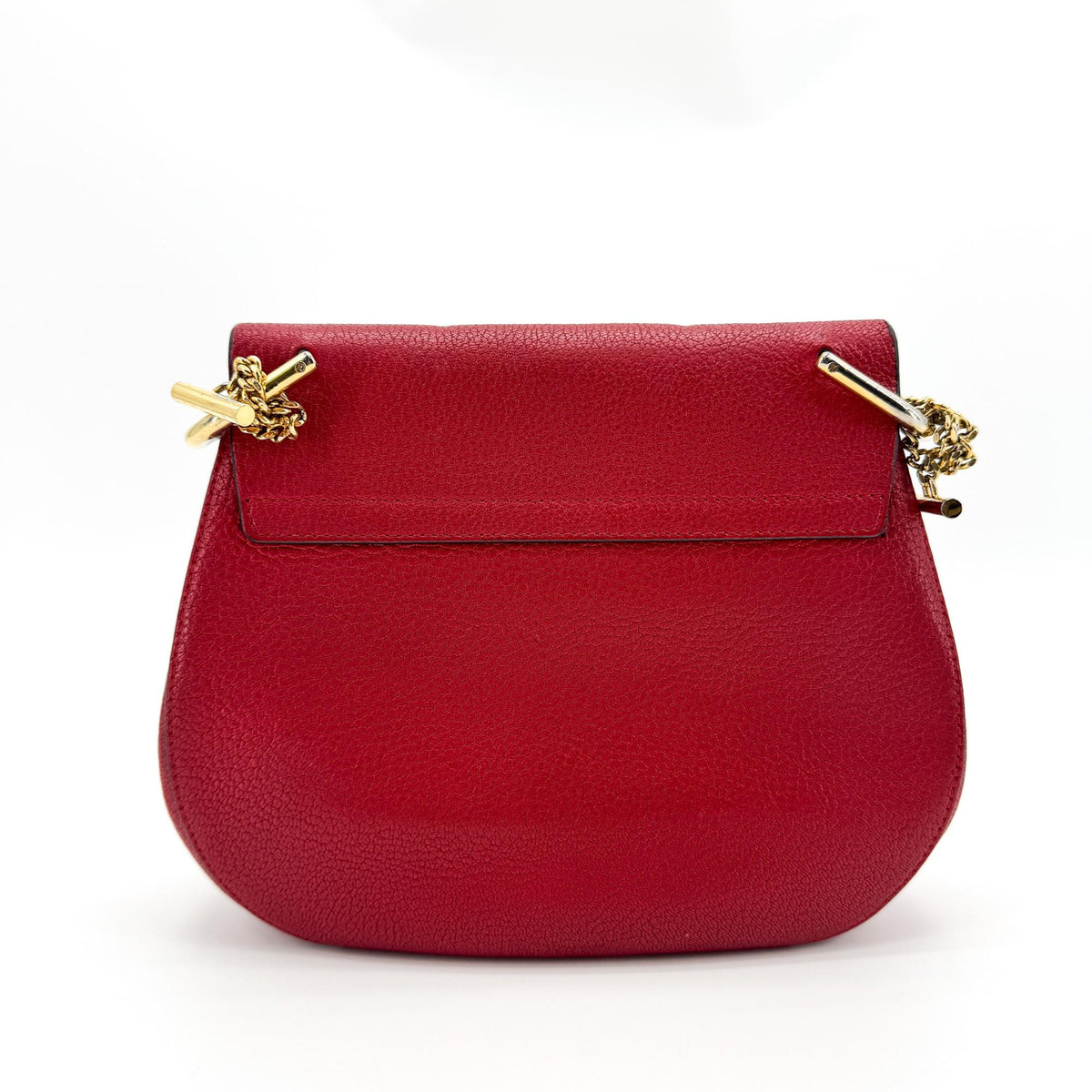 Chloe Drew Leather Red Leather Crossbody Bag Bag (Pre-Owned)