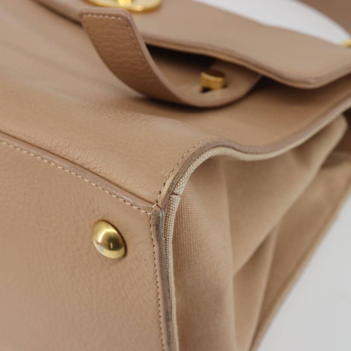 Saint Laurent Muse Two Leather Beige Leather Handbag (Pre-Owned)