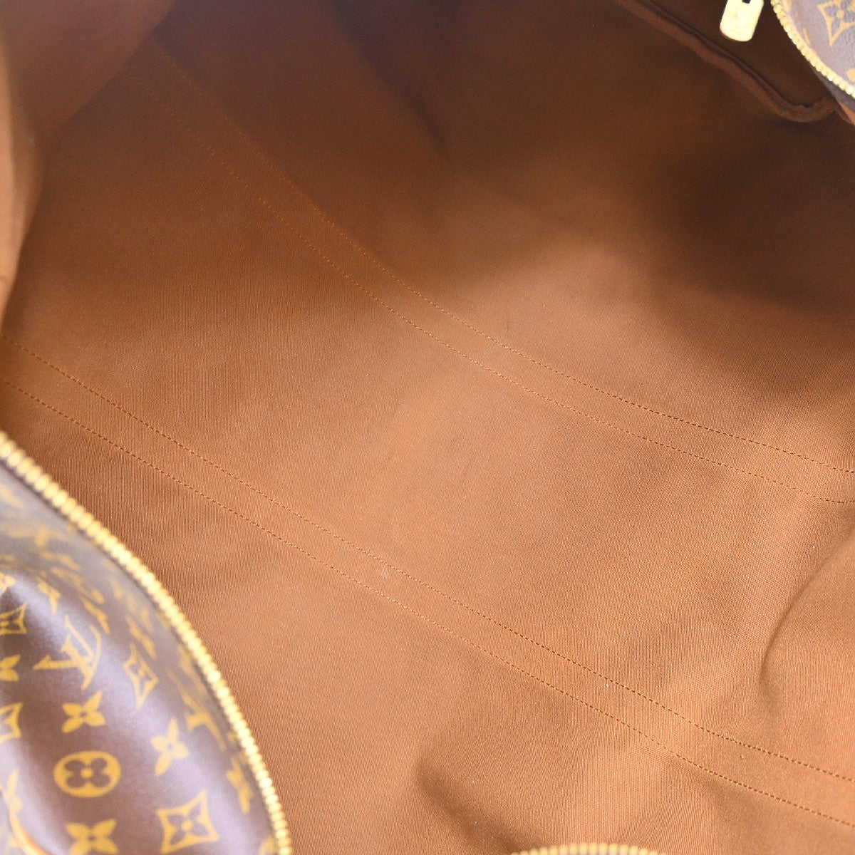 Louis Vuitton Keepall Bandoulière Monogram Brown Canvas Travel Bag Bag (Pre-Owned)