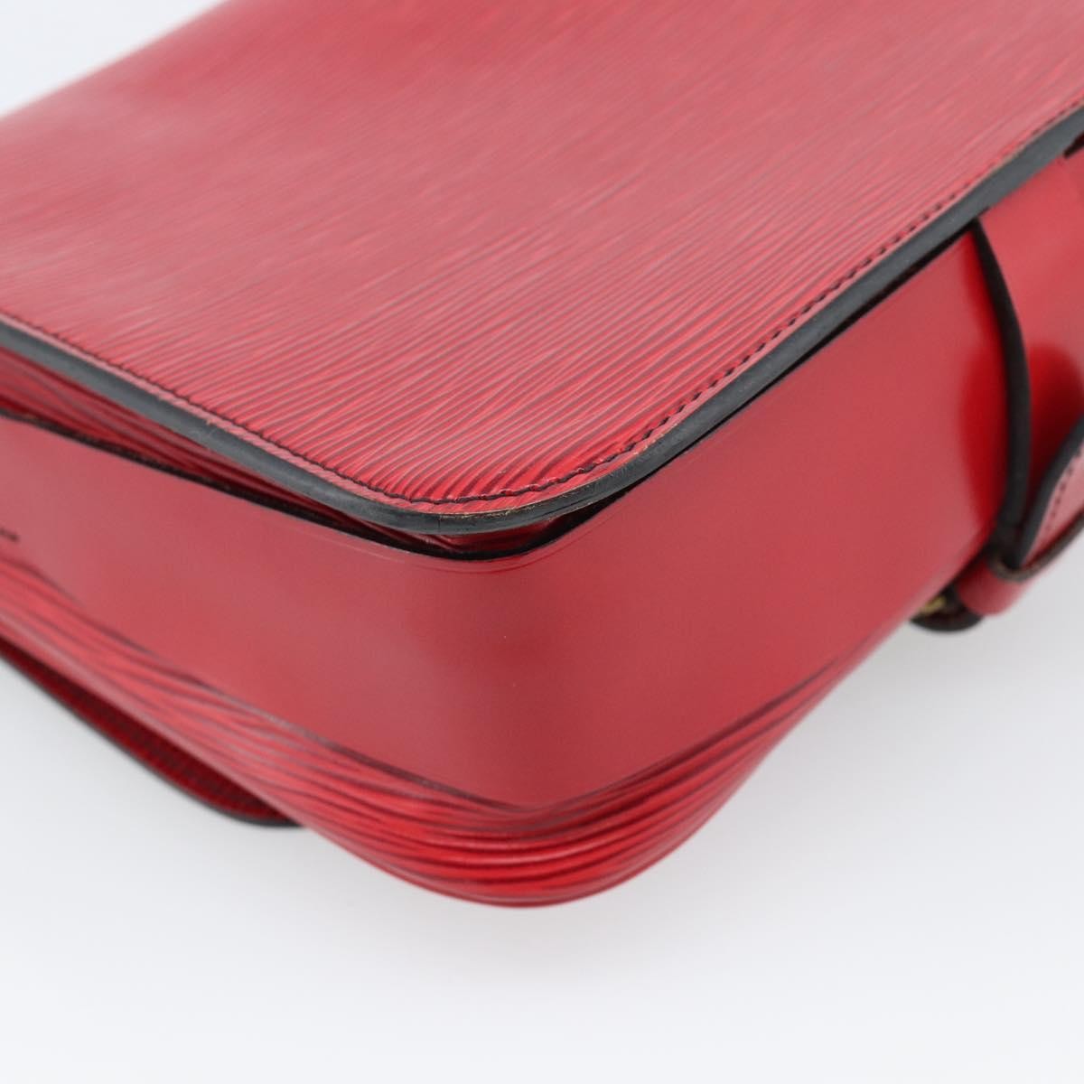 Louis Vuitton Cartouchiere Epi Leather Red Leather Shoulder Bag Bag (Pre-Owned)