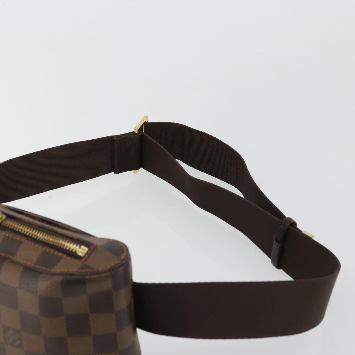 Louis Vuitton Geronimos Waist Damier Ebene Brown Canvas Shoulder Bag Bag (Pre-Owned)