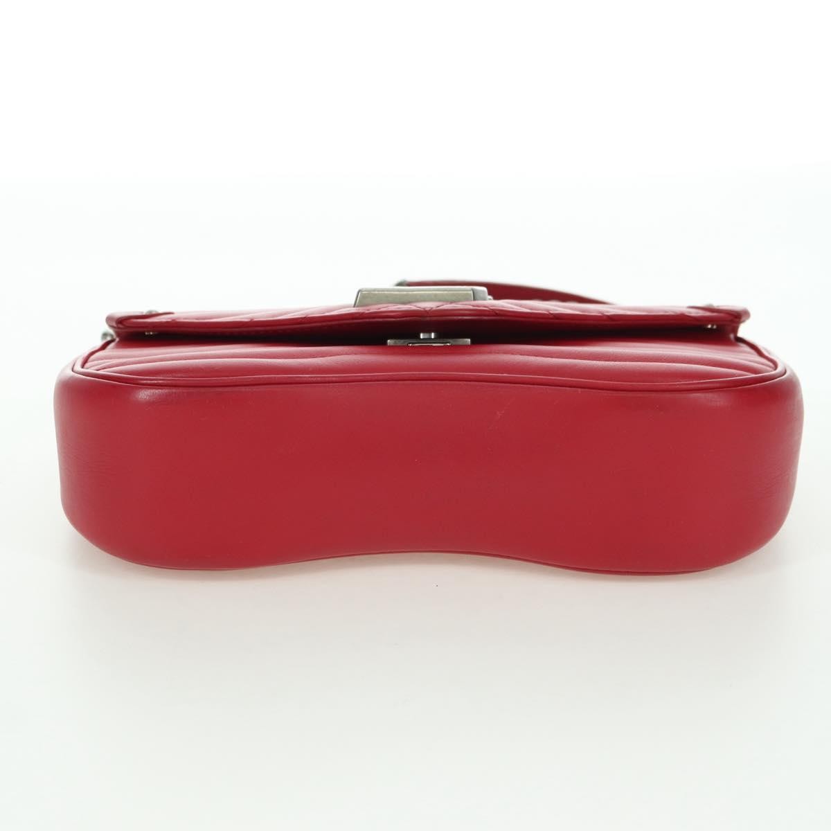 Louis Vuitton New Wave Chain Quilted Leather Red Leather Handbag (Pre-Owned)