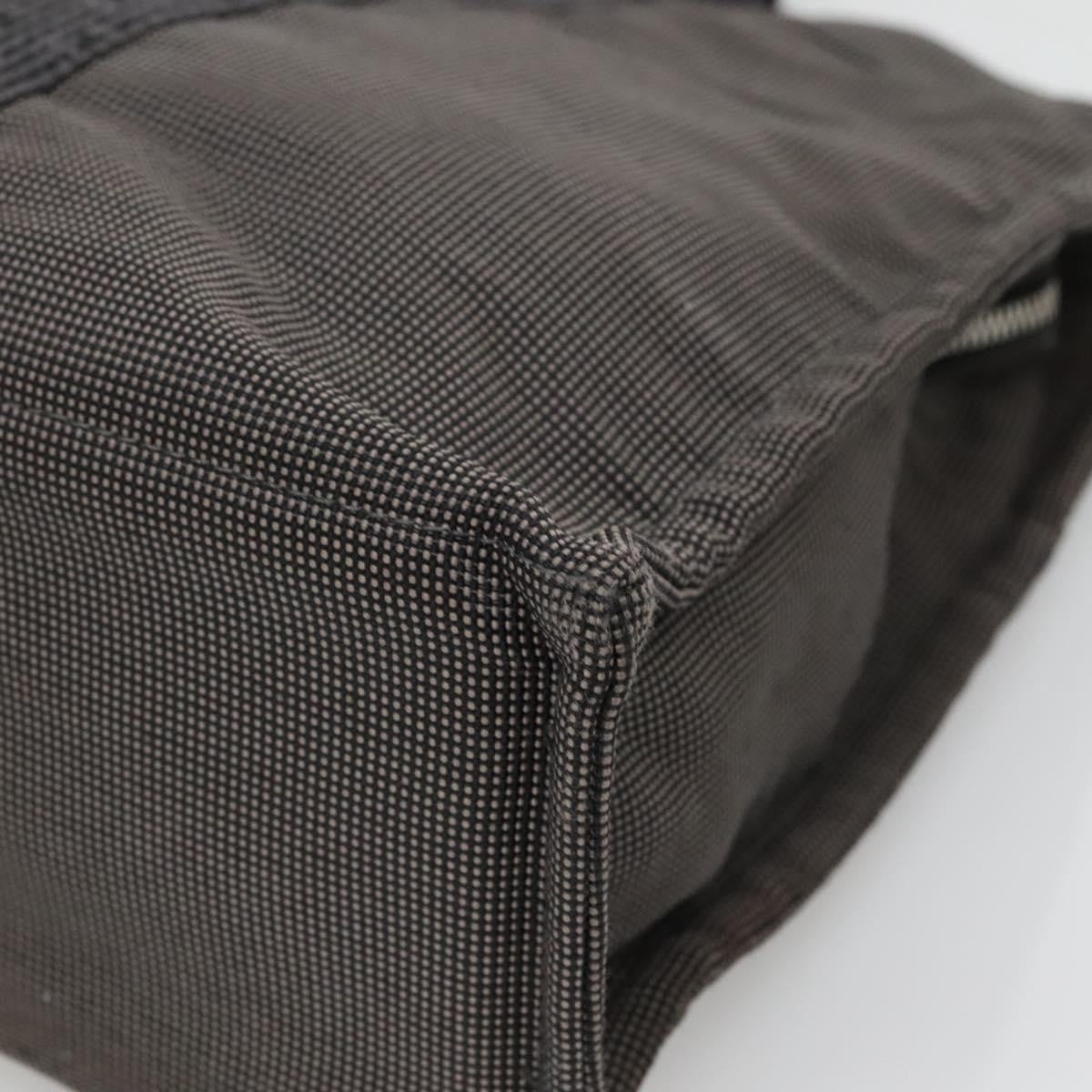 Hermes Fourre Tout Toile Gray Canvas Tote Bag Bag (Pre-Owned)