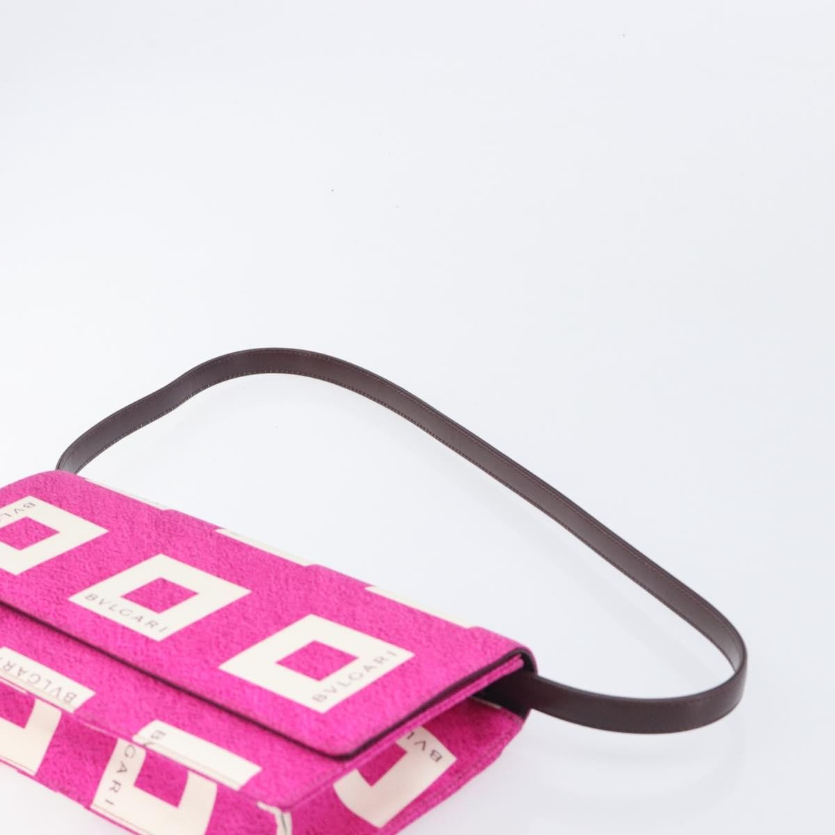 Bvlgari Clutch Canvas And Leather Pink Canvas Clutche & Pouche Bag (Pre-Owned)