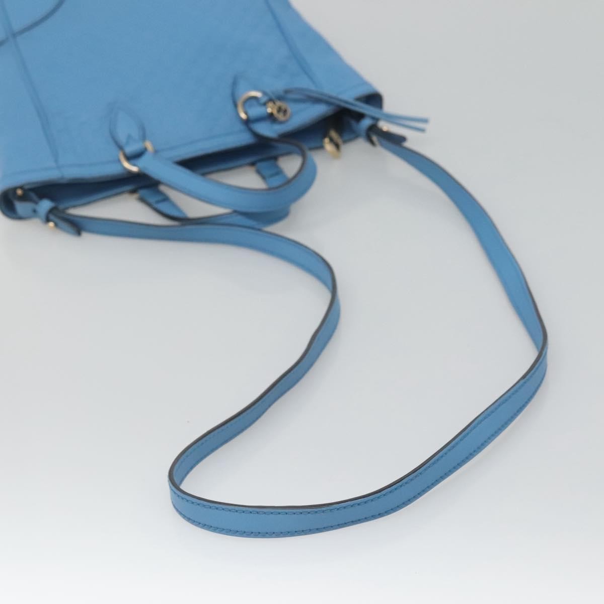 Gucci Bree Convertible Tote Microguccissima Leather Blue Leather Tote Bag Bag (Pre-Owned)