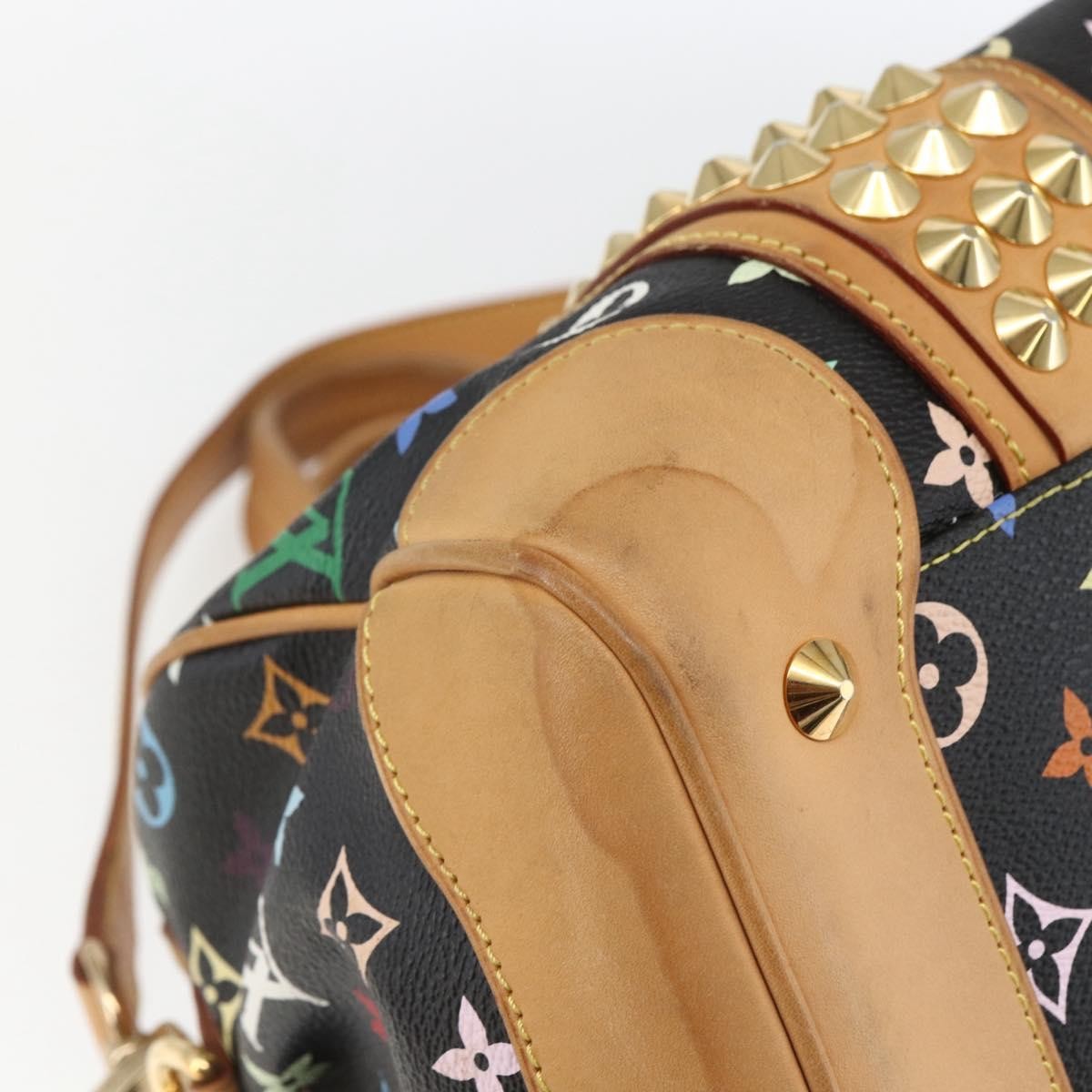 Louis Vuitton Courtney Monogram Multicolor Black Canvas Handbag (Pre-Owned)